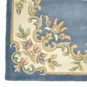  Natural Fibres Jewel Blue - Hand Tufted Wool Hand Woven Floor Rug  - 3