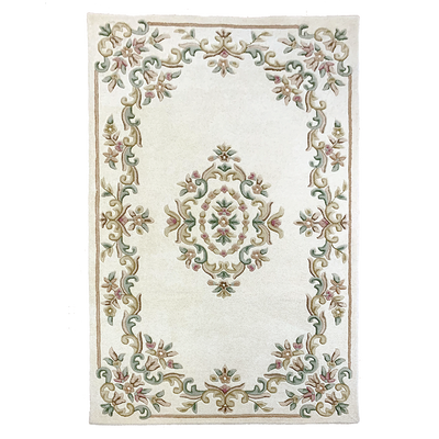  Natural Fibres Jewel Cream - Hand Tufted Wool Hand Woven Floor Rug  - 1