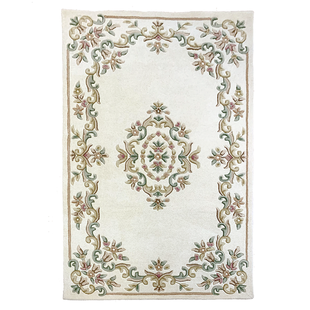  Natural Fibres Jewel Cream - Hand Tufted Wool Hand Woven Floor Rug  - 1