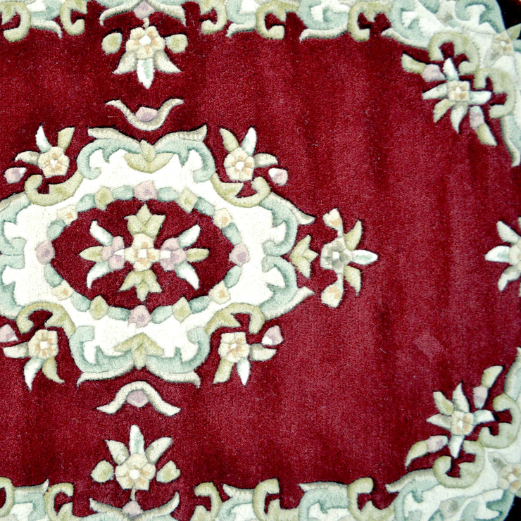  Natural Fibres Jewel Red - Hand Tufted Wool Hand Woven Floor Rug  - 3