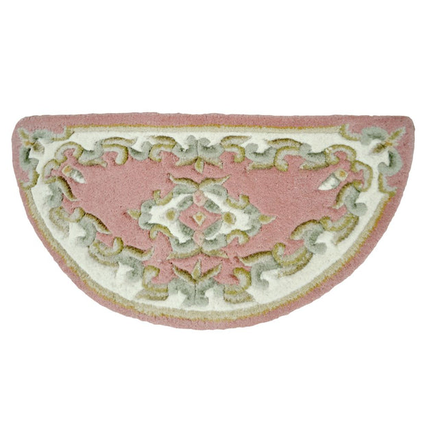  Natural Fibres Jewel Rose - Hand Tufted Wool Doormat Hand Woven Floor Rug  - 1