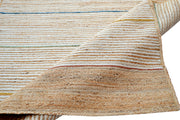 Jute - Bali Natural Ivory Hand Braided Stripped Jute Floor Rug - 8