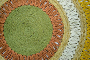  Natural Fibres Cosmos Jute Gold Multi Round hand braided round floor rug - 2