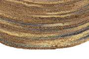 Natural Fibres Jute - Rhonda Kenya Multi Jute Hand Woven Circular Hand Woven Floor Rug  - 4