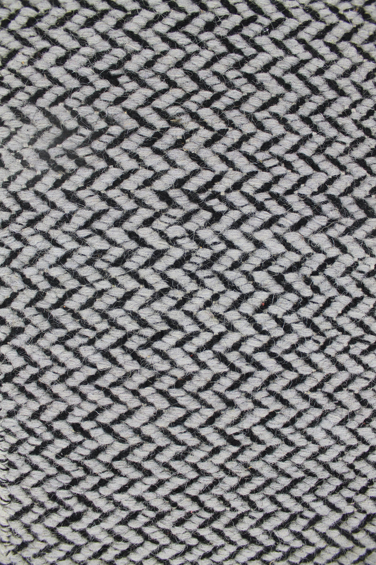  Natural Fibres Kyra Grey - Modern Hand Woven Wool Runner  - 3