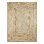  Natural Fibres Jute - Katie Natural and Bleach Hand Braided Hand Woven Floor Rug  - 1
