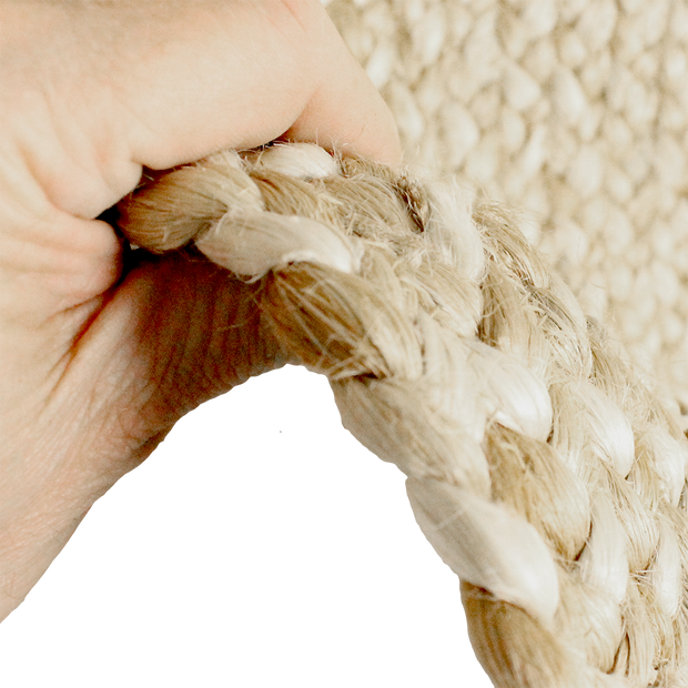  Natural Fibres Jute - Katie Natural and Bleach Hand Braided Hand Woven Floor Rug  - 3