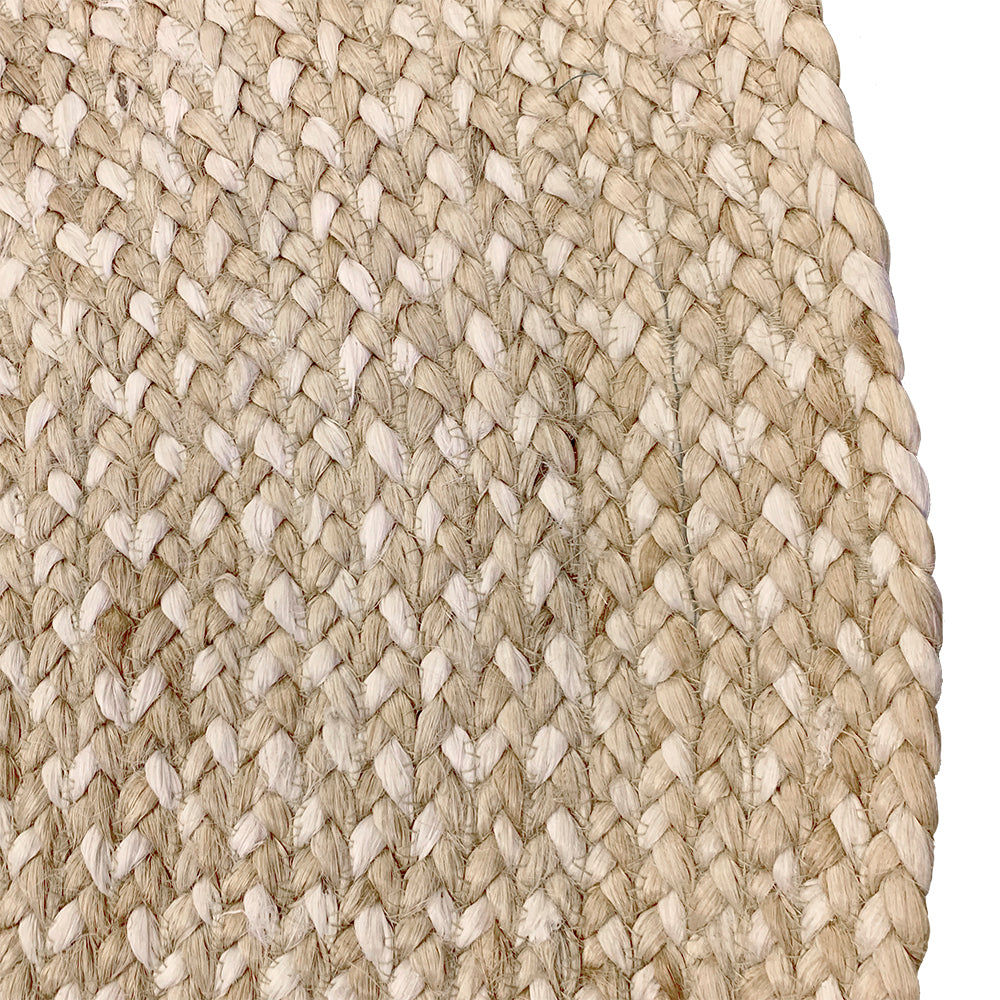 Jute (Natural and Bleached Jute) Handmade Braided Rugs