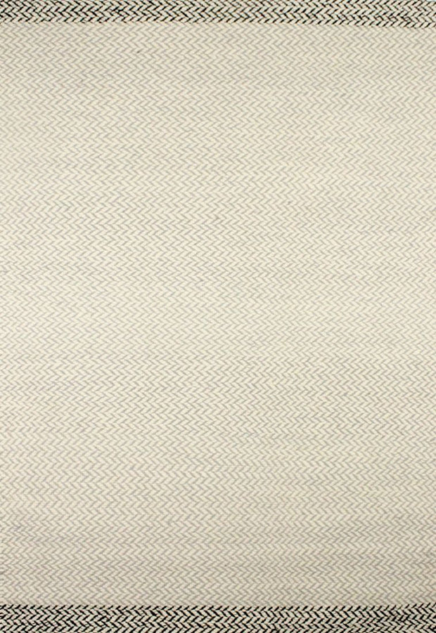  Natural Fibres Kyra Cream - Modern Flat Woven Wool Hand Woven Floor Rug  - 6