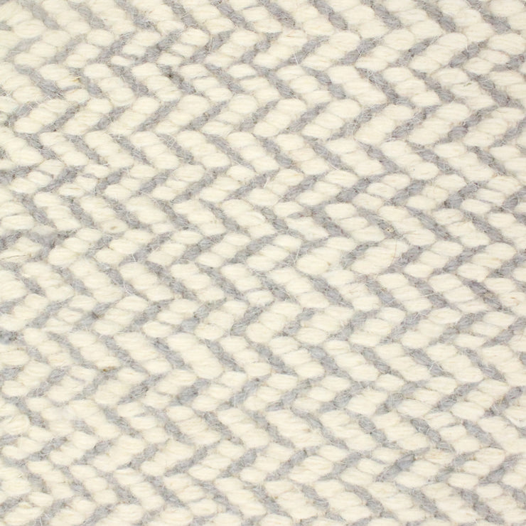  Natural Fibres Kyra Cream - Modern Flat Woven Wool Hand Woven Floor Rug  - 2