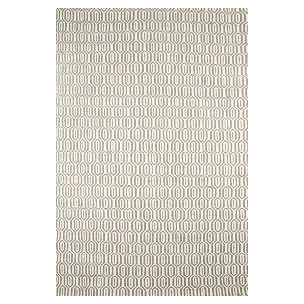  Natural Fibres Lisa Black - Modern Flat Weave 100% Wool Fully Reversible Hand Woven Floor Rug - 1