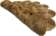  Natural Fibres Jute - Mimi I Natural Jute Hand Woven Circular Hand Woven Floor Rug  - 3