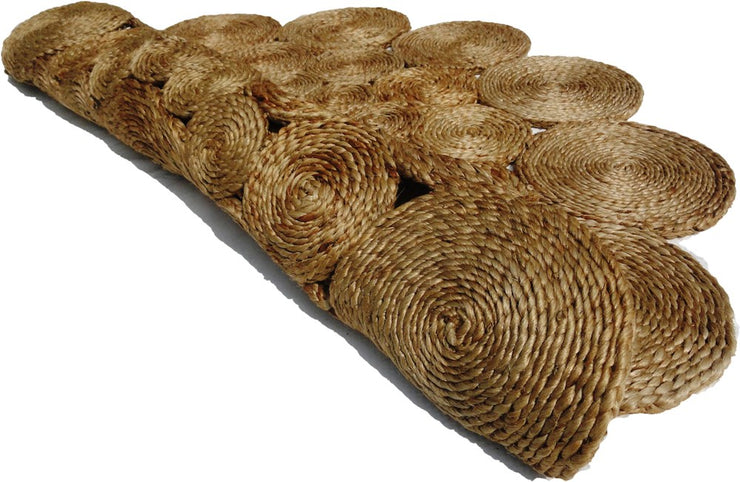  Natural Fibres Jute - Mimi I Natural Jute Hand Woven Circular Hand Woven Floor Rug  - 3