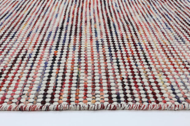  Natural Fibres Scandi Nord Multi Reversible Wool Round Hand Woven Floor Rug  - 4