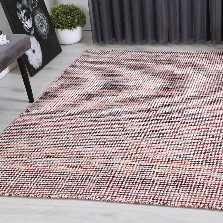  Natural Fibres Scandi Nord Multi Reversible Wool Hand Woven Floor Rug  - 3