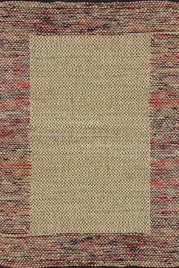  Natural Fibres Mahal Red  Hand Woven Jute Hand Woven Floor Rug - 11