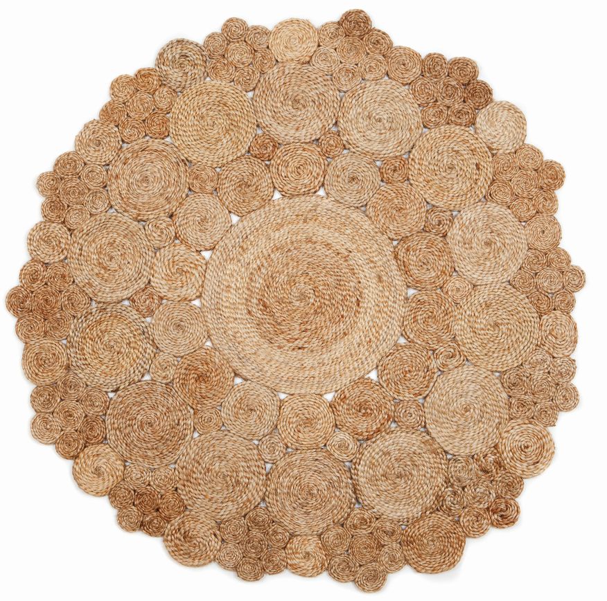 Marigold Natural Jute Hand Woven Round Jute Rug - 4 Sizes