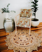  Natural Fibres Jute - Mimosa Natural Circle Hand Woven Floor Rug  - 2