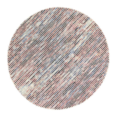  Natural Fibres Scandi Nord Multi Reversible Wool Round Hand Woven Floor Rug  - 1