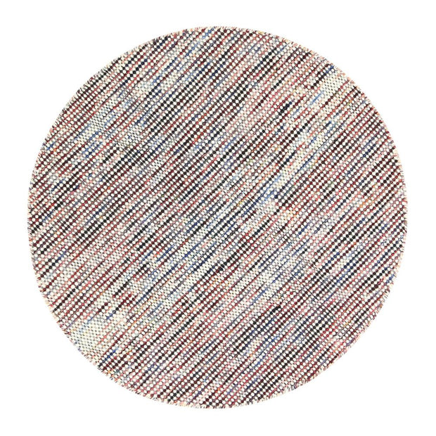  Natural Fibres Scandi Nord Multi Reversible Wool Round Hand Woven Floor Rug  - 1