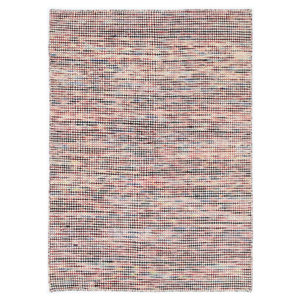  Natural Fibres Scandi Nord Multi Reversible Wool Round Hand Woven Floor Rug  - 1
