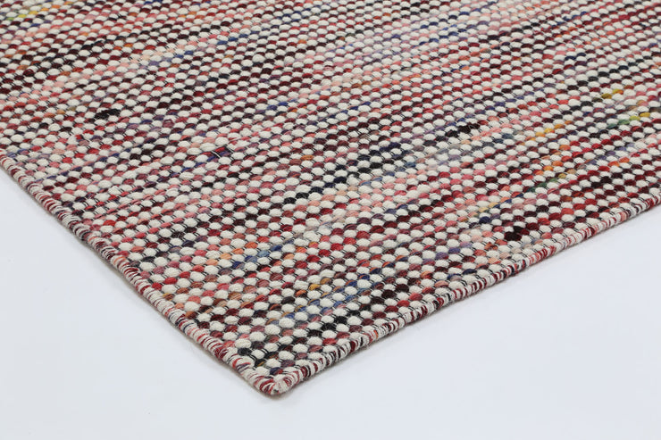  Natural Fibres Scandi Nord Multi Hand Knotted Wool Floor Runner - 3