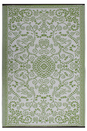  Natural Fibres Murano Lime and Cream  Recycled Plastic Indoor Outdoor Hand Woven Floor Rug  - 3