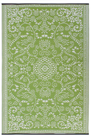  Natural Fibres Murano Lime and Cream  Recycled Plastic Indoor Outdoor Hand Woven Floor Rug  - 2