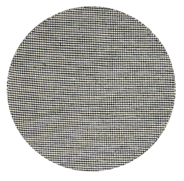  Natural Fibres Scandi Charcoal Grey Reversible Wool Round Hand Woven Floor Rug  - 6