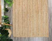  Natural Fibres Classic Natural Organic Hand Braided Jute Floor Rug - 7