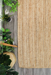  Natural Fibres Classic Natural Organic Hand Braided Jute Floor Rug - 8