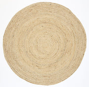  Natural Fibres Classic Natural Hand Woven Jute Round Hand Woven Floor Rug - 2