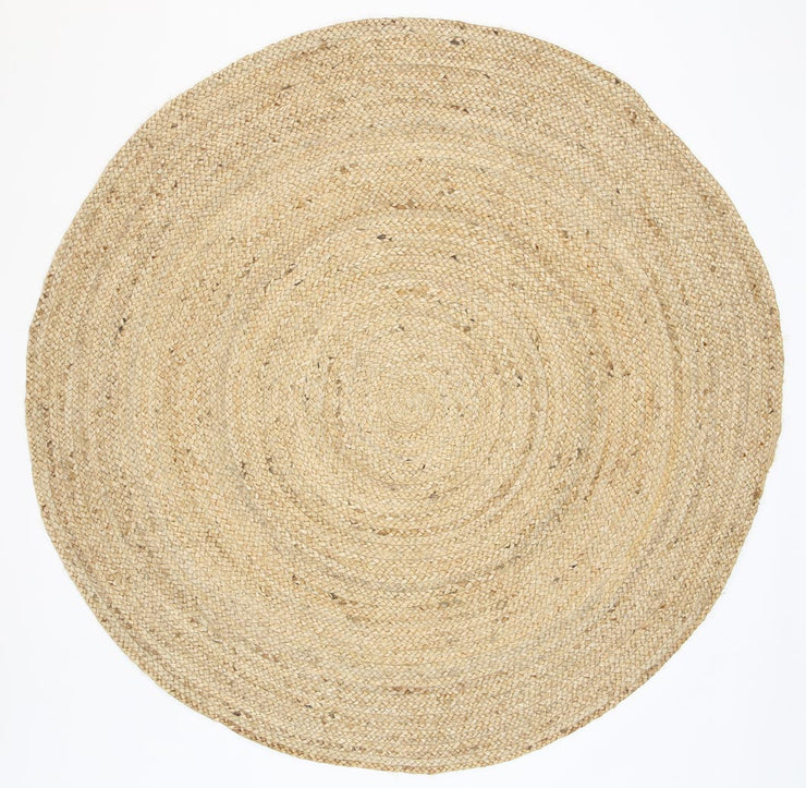  Natural Fibres Classic Natural Hand Woven Jute Round Hand Woven Floor Rug - 2