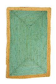  Natural Fibres Jute - Phoenix Sea Green Handwoven Hand Woven Floor Rug  - 2