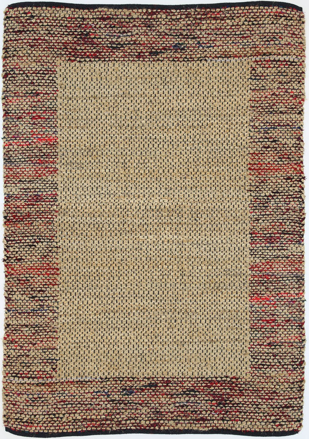  Natural Fibres Mahal Red Hand Woven Jute Hand Woven Floor Rug - 2