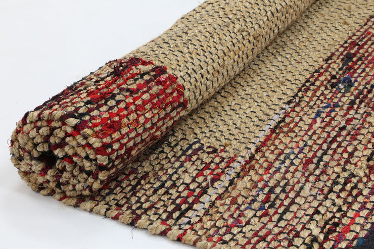 Natural Fibres Mahal Red  Hand Woven Jute Hand Woven Floor Rug - 7