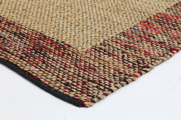  Natural Fibres Mahal Red  Hand Woven Jute Hand Woven Floor Rug - 8
