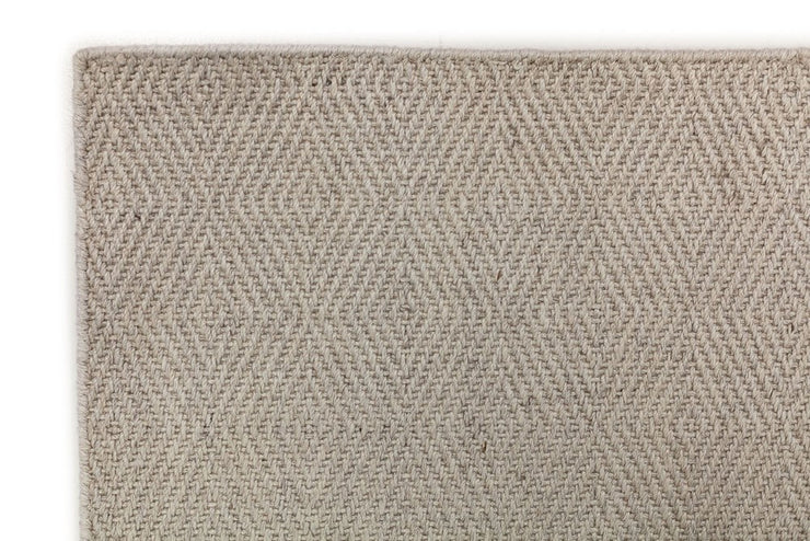  Natural Fibres Silverstone Modern Silver Hand Made Wool Flat Weave Hand Woven Floor Rug  - 4