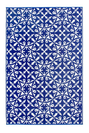  Natural Fibres San Juan Blue  Recycled Plastic Indoor Outdoor Hand Woven Floor Rug  - 2