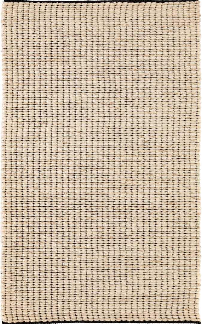  Natural Fibres Serenity White and Light Beige Hand Woven Flat Weave Wool Hand Woven Floor Rug  - 6