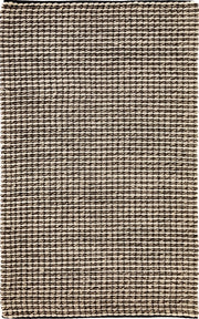  Natural Fibres Serenity White and Coffee Hand Woven Flat Weave Wool Hand Woven Floor Rug  - 2