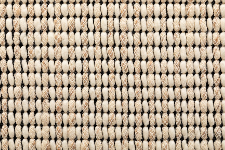  Natural Fibres Serenity White and Light Beige Hand Woven Flat Weave Wool Hand Woven Floor Rug  - 3