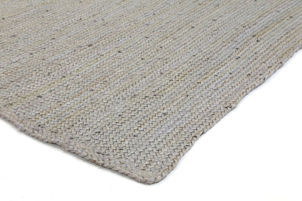  Natural Fibres Classic Silver Organic Hand Braided Jute Floor Rug - 5