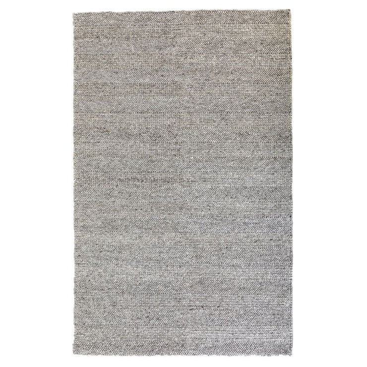 Natural Fibres Diva Silver Braided Hand Loomed Wool and Viscose Blend Hand Woven Floor Rug  - 1