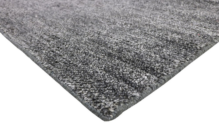  Natural Fibres Hayati Coal Art Silk Flat Pile Modern Hand Woven Floor Rug  - 2