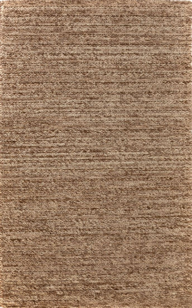  Natural Fibres Svend Taupe Hand Braided Pure Wool Hand Woven Floor Rug  - 6