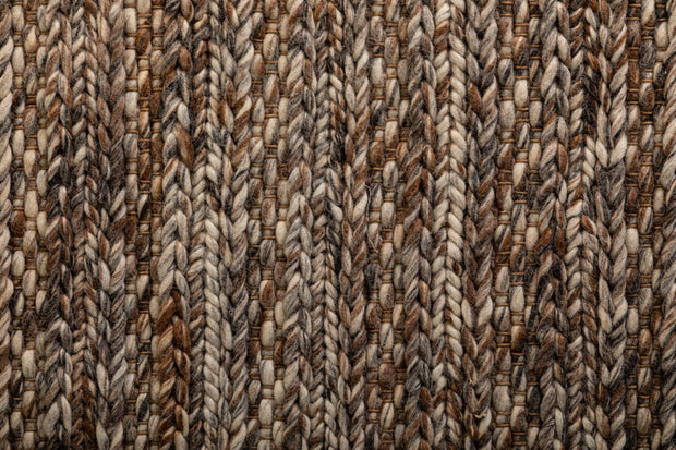 Natural Fibres Svend Mocha Hand Braided Pure Wool Hand Woven Floor Rug  - 3