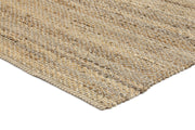  Natural Fibres Taj Grey Natural Basket Weave Jute Hand Woven Floor Rug  - 4