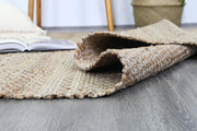  Natural Fibres Taj Grey Natural Basket Weave Jute Hand Woven Floor Rug  - 8