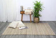  Natural Fibres Taj Grey Natural Basket Weave Jute Hand Woven Floor Rug  - 9